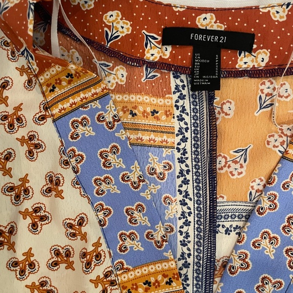 F21 Fun colorful top - multi pattern - Picture 2 of 2